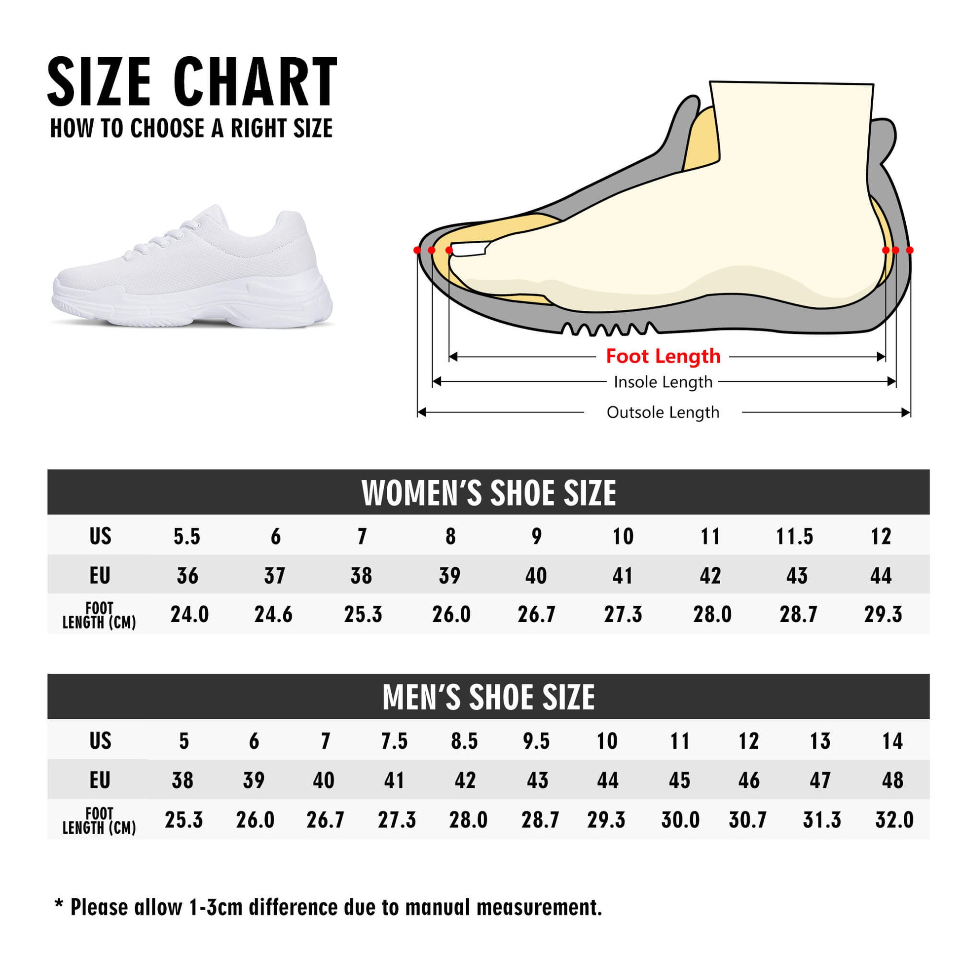 Custom Chunky Running Shoes - White D22 Colloid Colors 