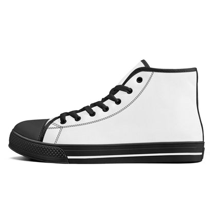 Custom High Top Canvas Shoes - Black FWS Colloid Colors 