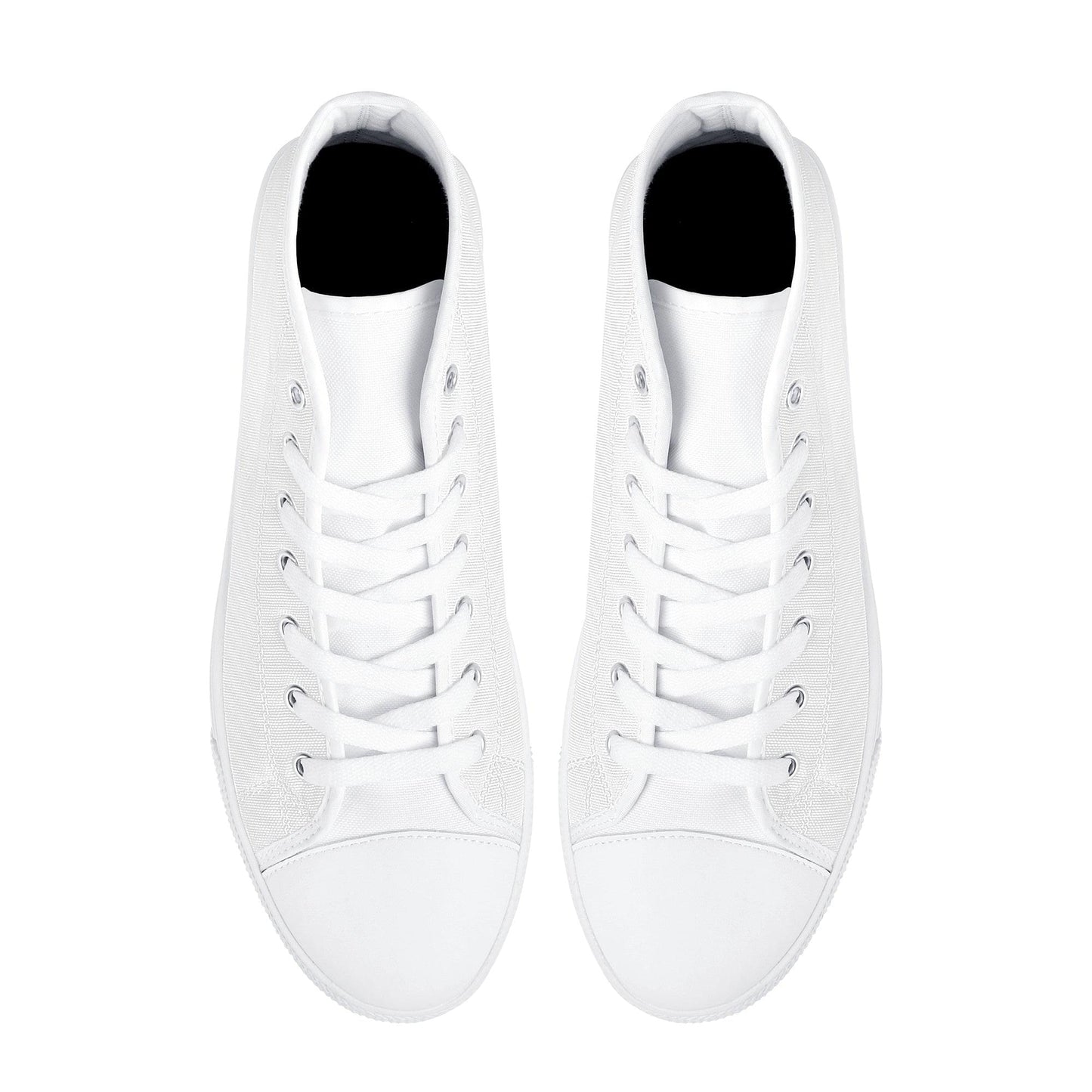 Custom High Top Canvas Shoes - White D25 Colloid Colors 