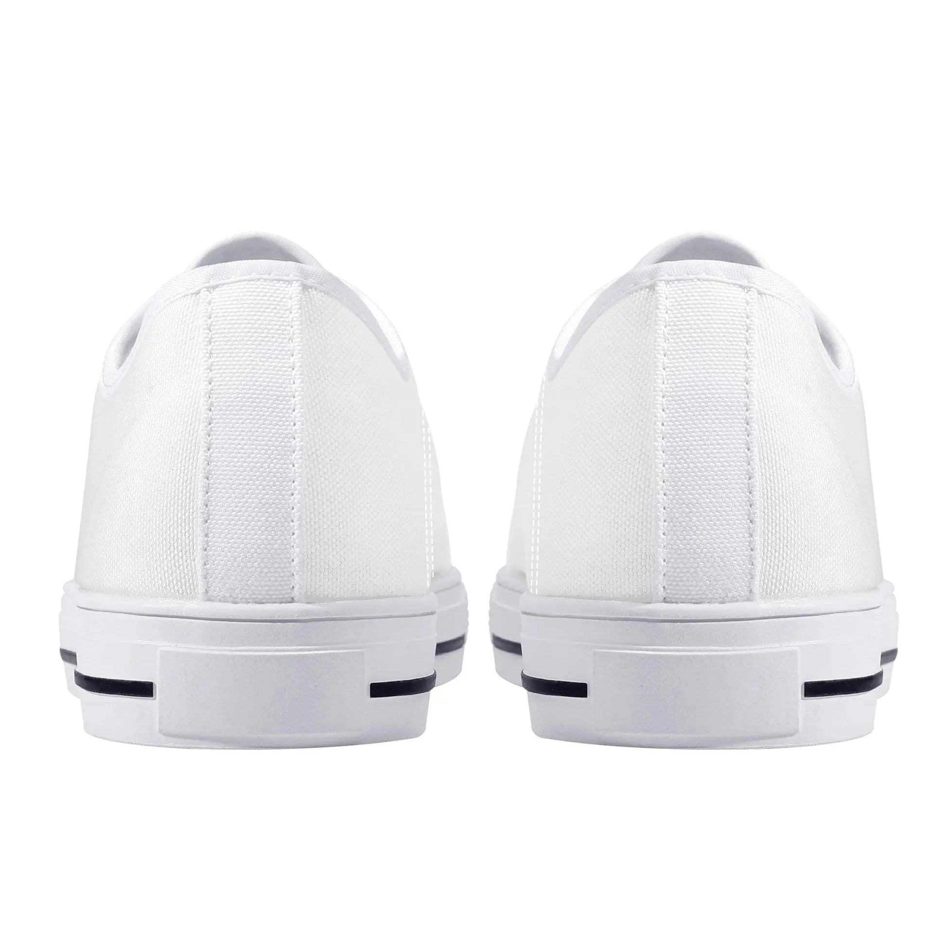 Custom Low Top Canvas Shoes - White FXS Colloid Colors 