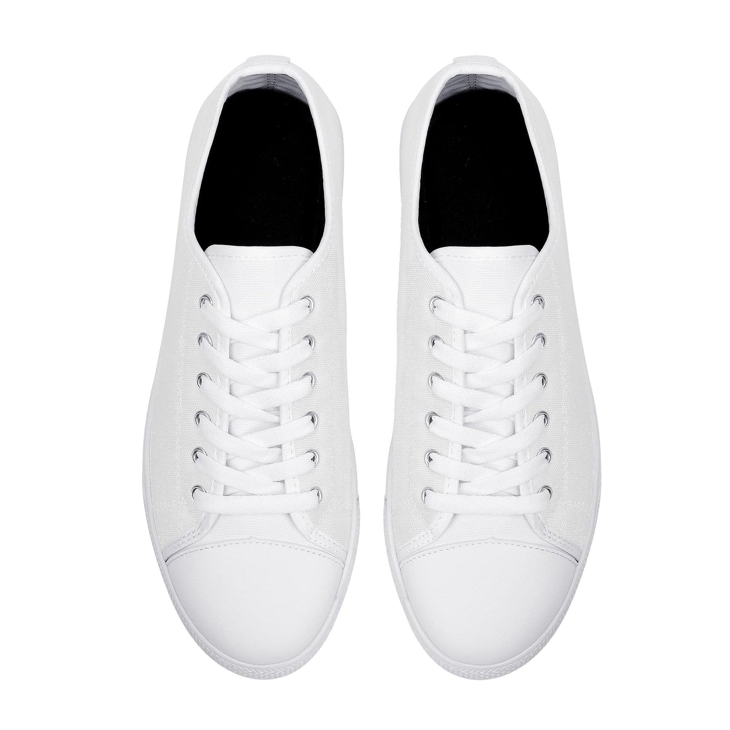 Custom Low Top  Shoes Canvas- White D24 Colloid Colors 